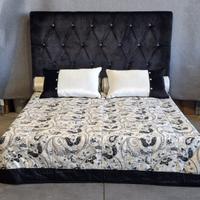Letto matrimoniale artigianale in seta completo