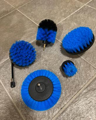 Set 6 spazzole rigide con attacco avvitatore