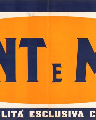 Poster vintage TESTA ARMANDO BANNER PUNT E MES
