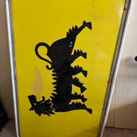 Targa bi facciale Agip d’epoca