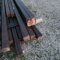 in legno massello già  von impregnante al solvente