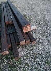 in legno massello già  von impregnante al solvente