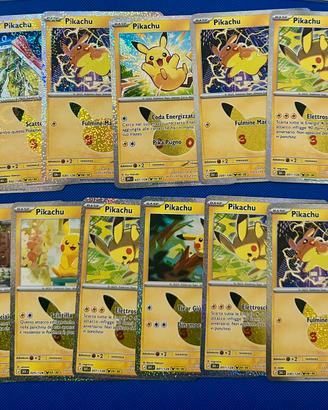 Lotto pikachu 30 th anniversario