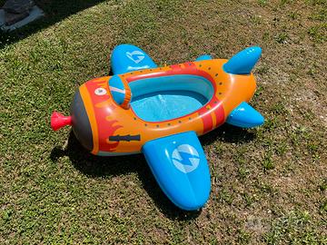 GONFIABILE AEROPLANO PISCINA PER BIMBI