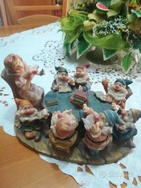 STATUA VINTAGE "BIANCANEVE INSEGNA AI 7 NANI"