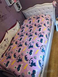 letto singolo design bianco swarowski