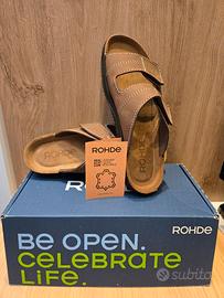 Sandali/ciabatte/pantofole Rohde in pelle TG.42