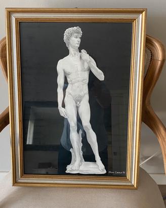 Quadro con cornice modanata