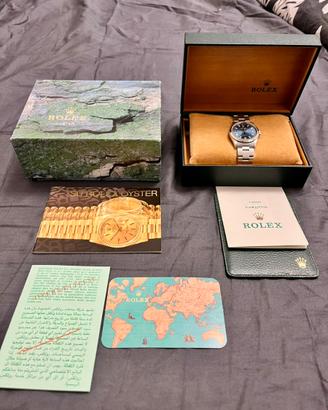 Rolex Air-King Ref. 14000 Blue Dial Full Set 1997