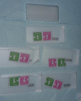 per iphone 12mini cover trasparente + 5 vetrini