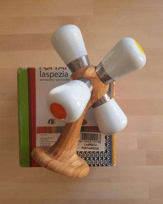 La Spezia portaspezie legno ceramica Foppapedretti