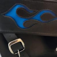 Coppia borse laterali in pelle sintetica Custom