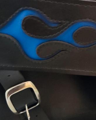 Coppia borse laterali in pelle sintetica Custom