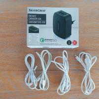 Caricatore USB + 4 cavi - Universale 