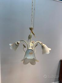 Lampadario classico avorio