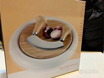 Tagliere con mezzaluna Brandani - NUOVO