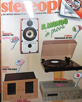 rivista STEREOPLAY numero 94 gennaio 1982
