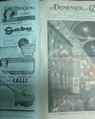 DOMENICA DEL CORRIERE 1934 ANNATA COMPLETA