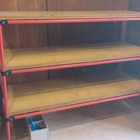 Scaffale legno-metallo