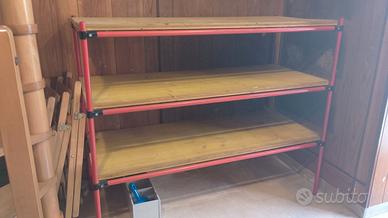 Scaffale legno-metallo