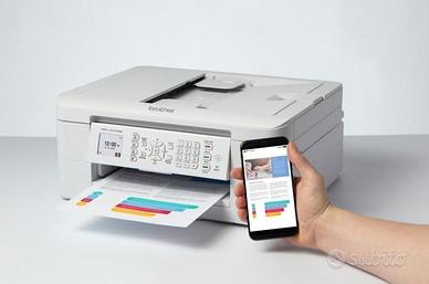 Nuovo-Brother MFCJ1010DW Stampante.Bianco con fax.