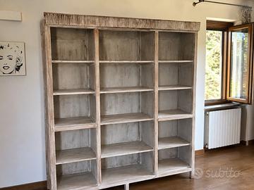 Mobile libreria in Teak sbiancato Indonesia