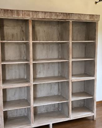 Mobile libreria in Teak sbiancato Indonesia