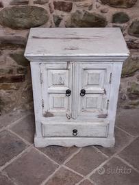 Mobiletto in teak, shanby chic