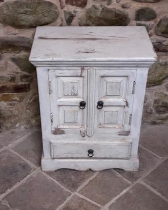 Mobiletto in teak, shanby chic