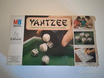Yahtzee Vintage 1982 MB Giochi - Edizione italiana