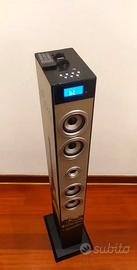 Impianto audio a torre 2x15w con subwoofer 30w