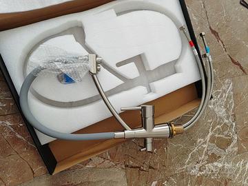 Ibergrif Rubinetto 3 Vie per Cucina colore grigio