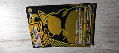 Carta Pokemon Pikachu Vmax Black Gold