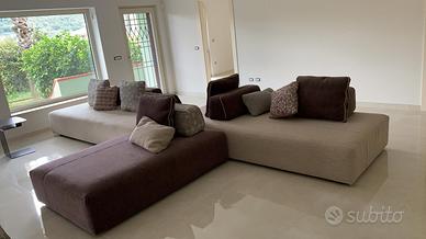 Divano modulare Samoa di design con tavolino