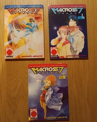 Fumetto Macross 7  Trash numeri 3 - 4 - 5