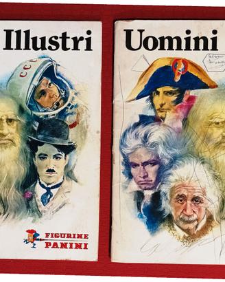 Due Album  - Uomini Illustri °° 1980 mancano 8 fig