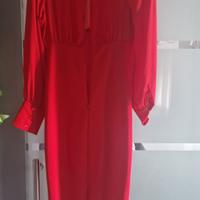 vestito tubino rosso 