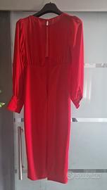 vestito tubino rosso 