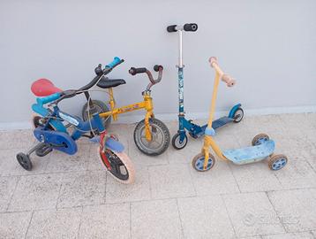 Bici e monopattini per bimbo fino a 7 anni