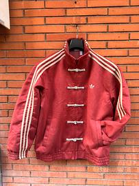 Felpa adidas Tang L rossa esclusiva
