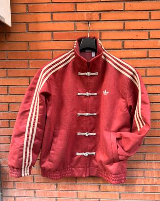 Felpa adidas Tang L rossa esclusiva