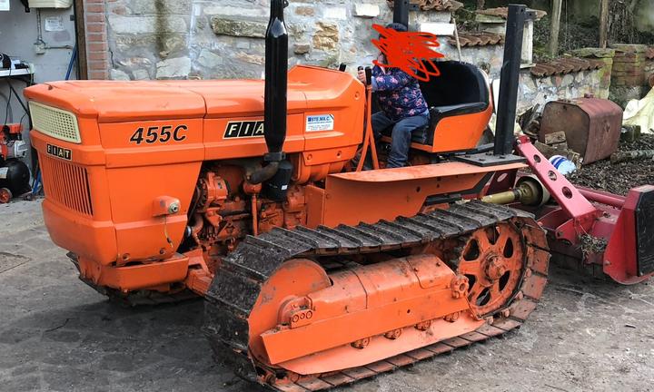 Trattore fiat 455 montagna