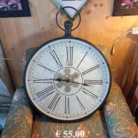 Orologio stile taschino da parete metallo 60 cm
