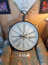 Orologio stile taschino da parete metallo 60 cm