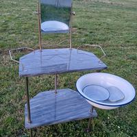 Toilette anni'40/'50 in marmo e ferro