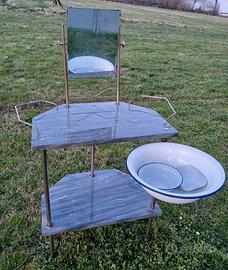 Toilette anni'40/'50 in marmo e ferro