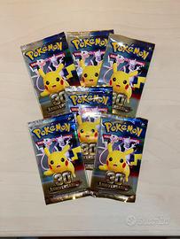 6 Bustine Pokémon 30esimo Anniversario