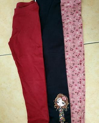 Leggins felpati bambina. Tg 122