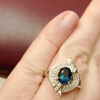 Anello Topazio London Blue