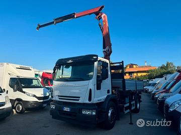 Iveco eurocargo 180e25 gru+ ribaltabile